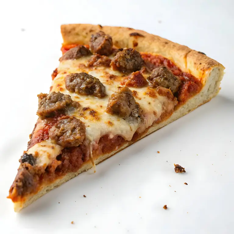 Sausage Pizza Slice