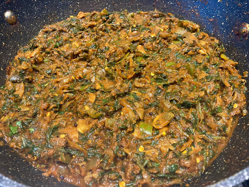 Saag Mushrooms